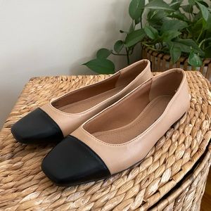 ASOS Black Toe Ballet Flat